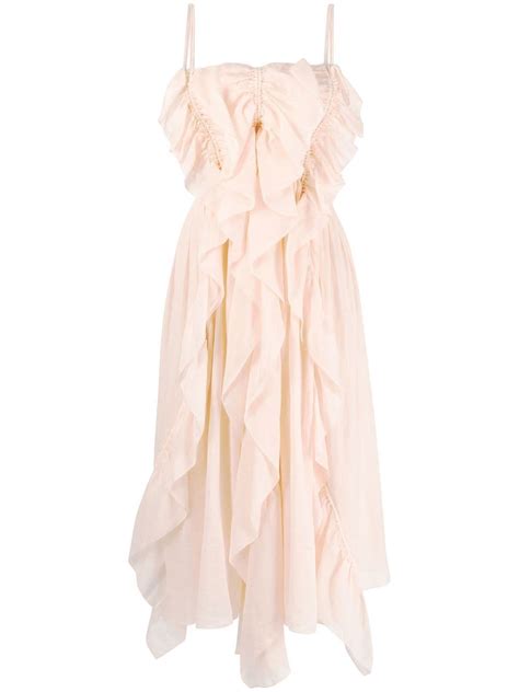 chloe ruffle dress